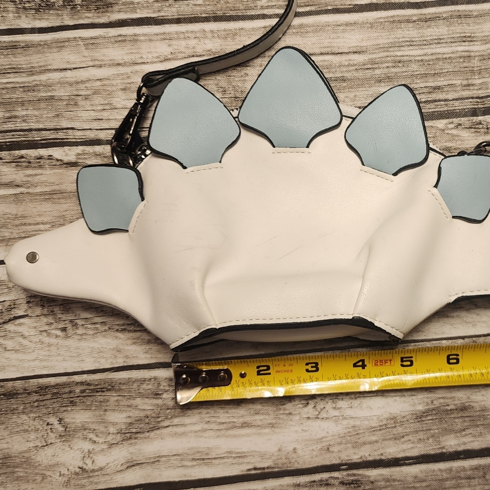 Dinosaur Stegosaurus White and Light Blue Bag